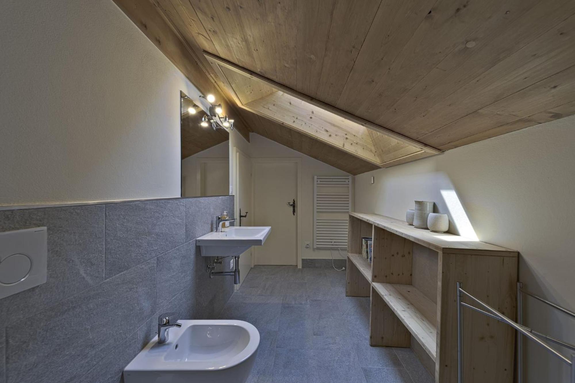 Ferienwohnung Chesa Martina - La Punt Exterior foto
