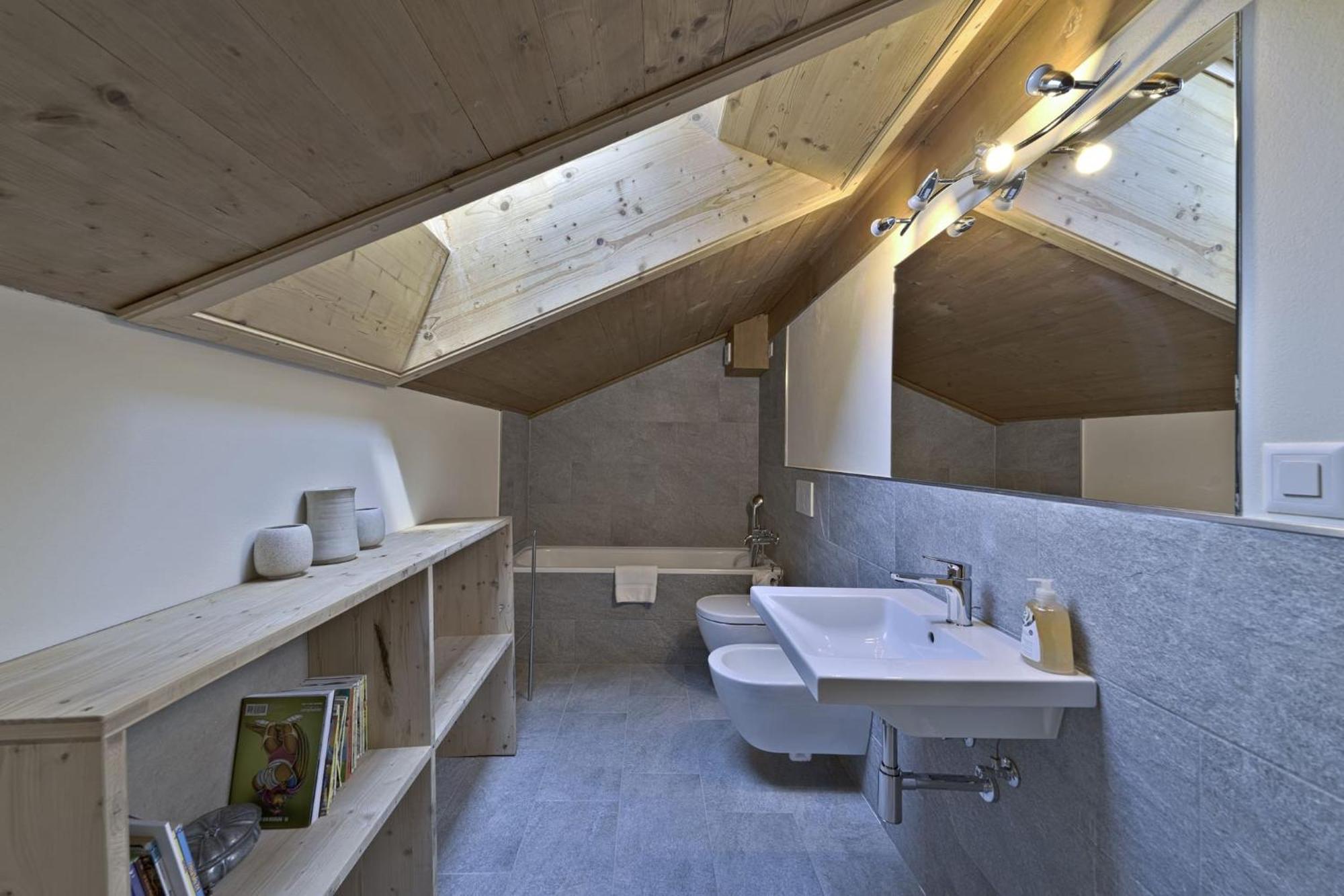 Ferienwohnung Chesa Martina - La Punt Exterior foto