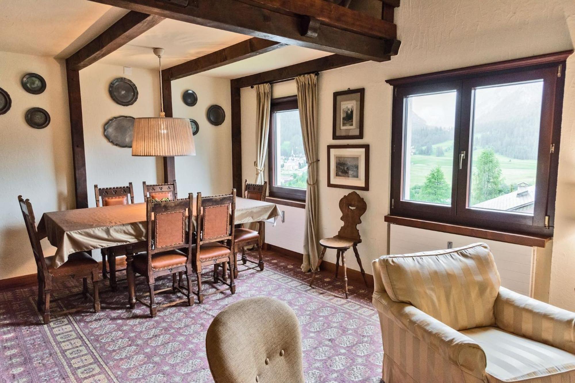 Ferienwohnung Chesa Martina - La Punt Exterior foto